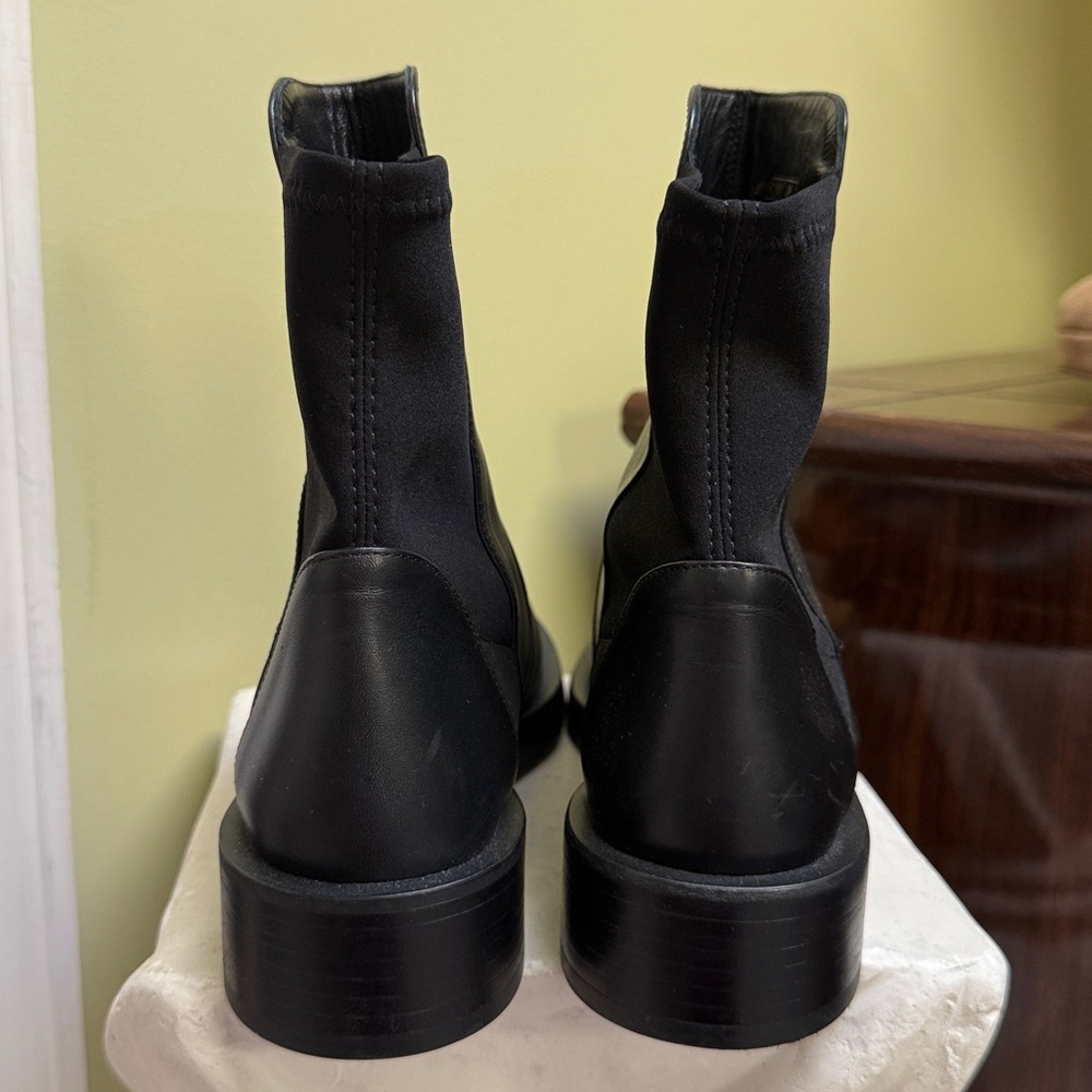 Stuart Weitzman Black Ankle 5050 bold bootie size 6.5 women H9N6 - Picture 5 of 8